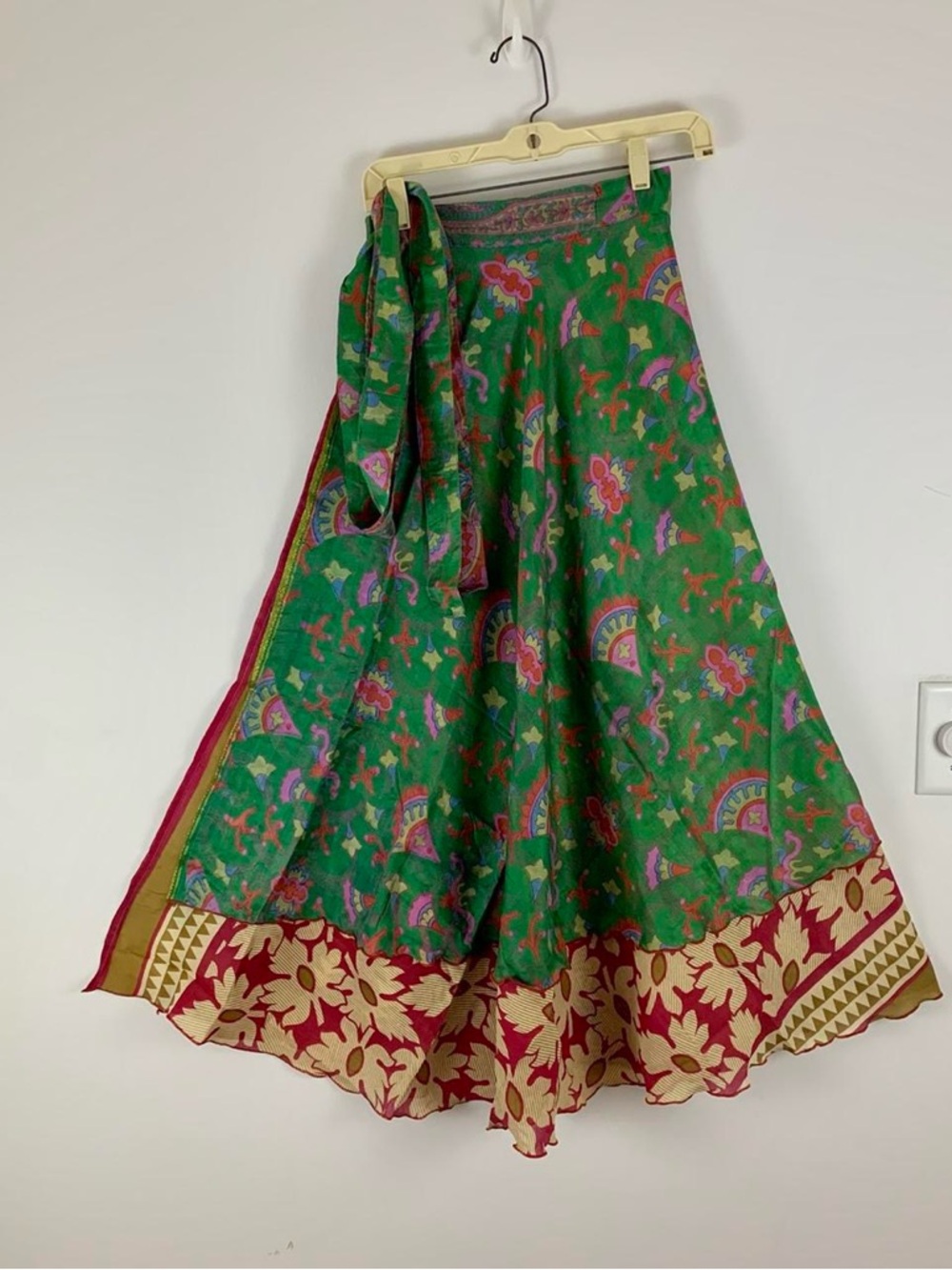 Reversible Wrap Maxi Skirts BINW418